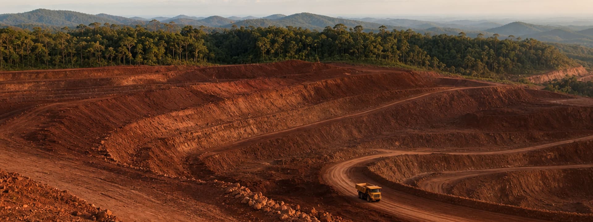 Area penambangan bijih nikel mitra PT Artha Mineral Niaga